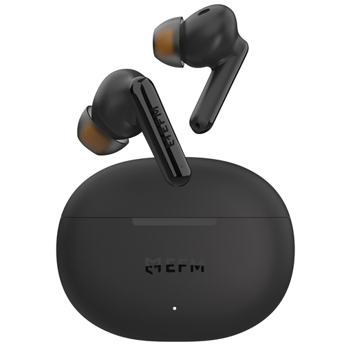 EFM Boston TWS In-Ear Earbuds/Earphones w/ Wireless Charging Case Black