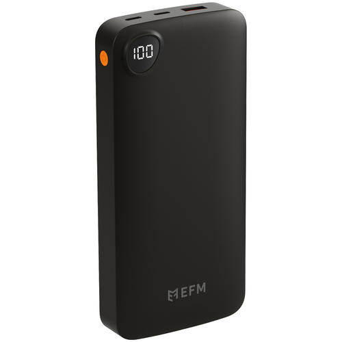 EFM Essential 20000mAh Power Bank Digital Display Universal - Black