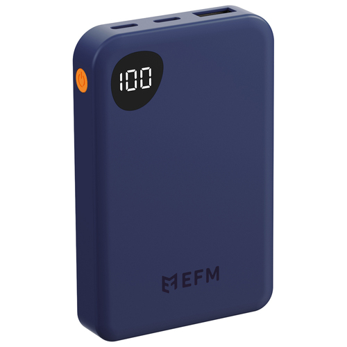 EFM Essential 5000mAh Power Bank Digital Display Universal - Blue