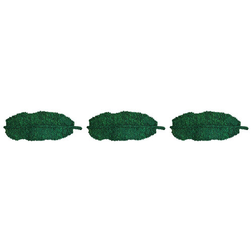 3PK LVD Seagrass Leaf Table Centre Piece Home Decor 79x30cm - Greenwash