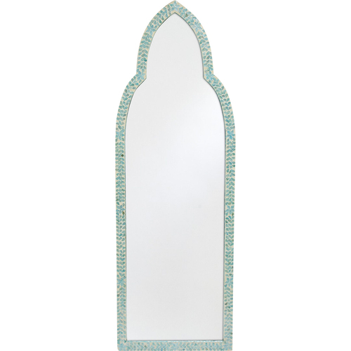 LVD Ocean Floor Capiz/MDF 180cm Mirror Wall Hanging Display - Blue