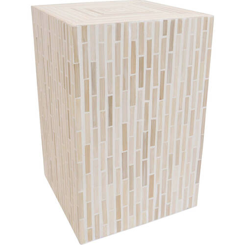 LVD Bamboo Square Table Home/Office Decor 30x46cm - Beige