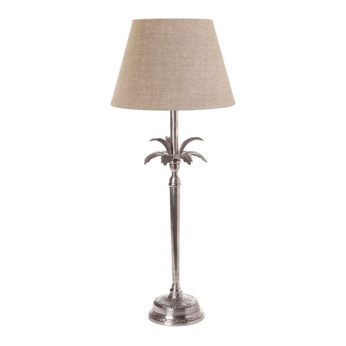 Belle Casablanca Table Lamp w/ Brass Base 63.5cm - Antique Silver