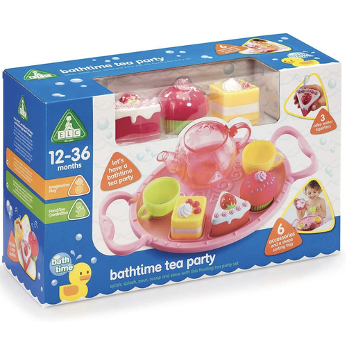 ELC Bathtime Tea Party Set 12m+ Kids Bath Toy Pink