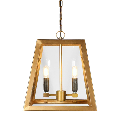 Belle Watson Iron Ceiling Pendant Light 32cm - Brass