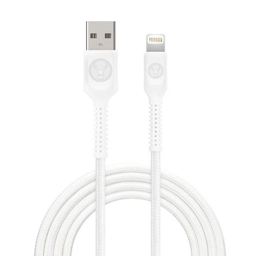 Bonelk Long-Life Easy Grip 1.2m USB-A to 8-Pin Cable For iPhone 15 - White