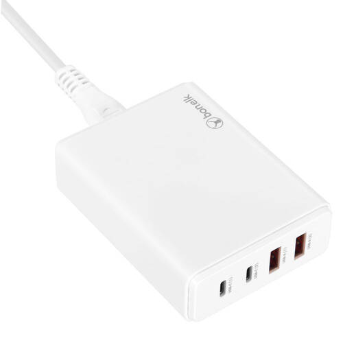 Bonelk 65W USB-C/USB-A Desktop Charger For Laptop - White