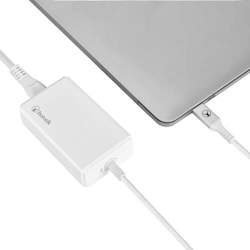 Bonelk Long-Life 65W PD USB-C Desktop Charger For MacBook - White