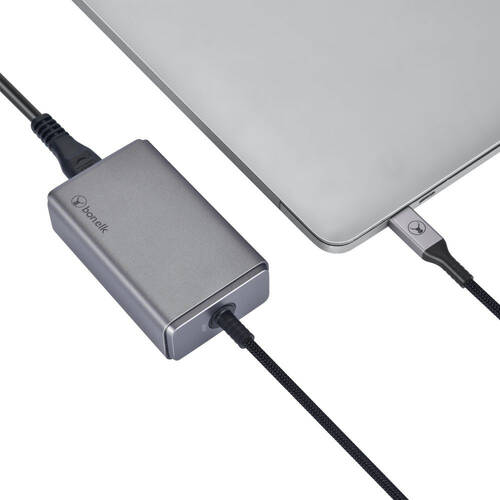 Bonelk Long-Life 65W PD USB-C Desktop Charger For MacBook - Space Grey