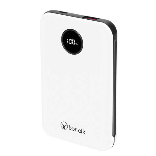 Bonelk 10000mAh Mini Power Bank PD20W/QC 22.5W - White