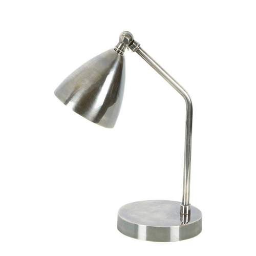 Belle Hastings Desk Lamp 50cm Bedside Light - Antique Silver