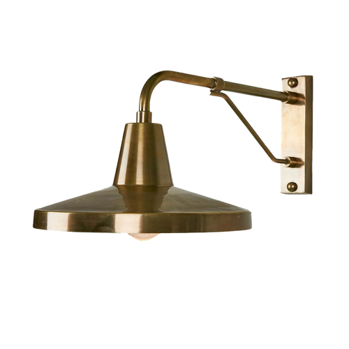 Belle Trinity Wall Light Fixture 51cm - Antique Brass