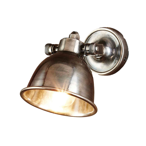 Belle Phoenix Indoor Brass Wall Light Fixture 14.5cm - Antique Silver