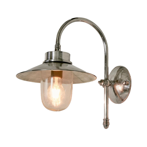 Belle Legacy Outdoor Wall Light Fixture 42cm - Antique Silver