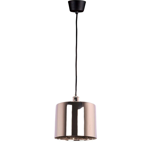 Belle Portofino Brass Ceiling Pendant Light Medium 23cm - Shiny Nickel