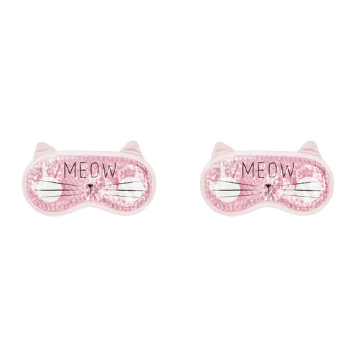 2PK Legami Gel Eye Mask/Sleeping Blindfold - Chill Out Meow