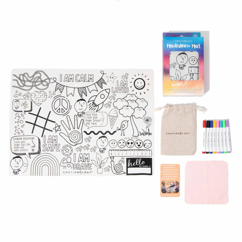 Emotionology Mindfulness Silicone Mat & Markers 3+