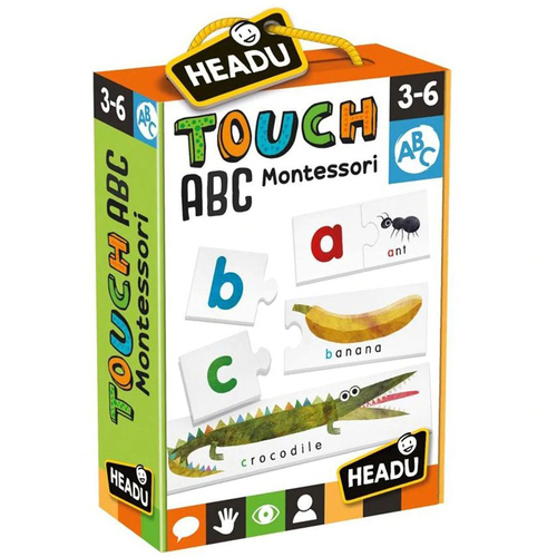 Headu Montessori Touch ABC Alphabet Puzzle Kids Game 3-6y