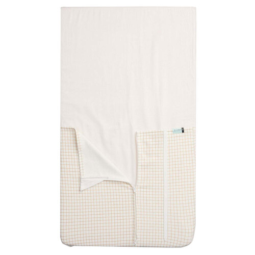 Ergopouch Baby Bassinet Tuck Sheet 0.2/1.0 TOG 44cm - Caramel Grid