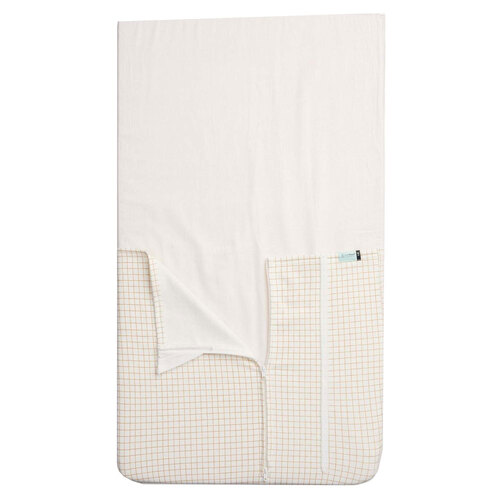 Ergopouch Baby Tuck Sheet 0.2/1.0 TOG Cot - Caramel Grid