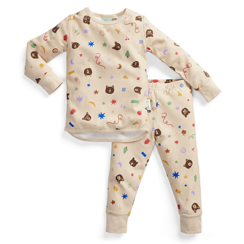 ErgoPouch 2pc Long Sleeve Pyjama Set TOG 1 Size 2 Year - Party