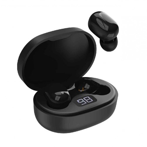 Laser TWS ENC Mini Wireless Bluetooth Earbuds w/ Charging Case - Black