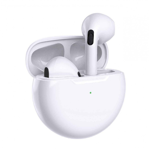 Laser TWS Wireless Bluetooth Earbuds w/ Charging Case - White