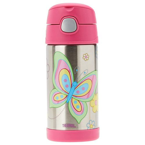 Thermos 355ml Funtainer Vacuum Insulated Drink Bottle Butterfly