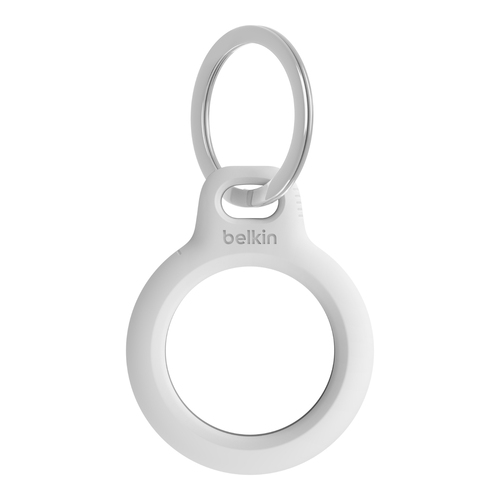 Belkin Secure Holder w/ Key Ring For Apple AirTag - White