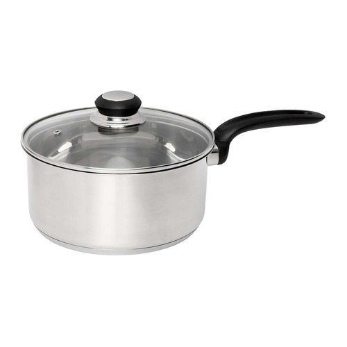 Wiltshire Classic Stainless Steel Glass Lid Saucepan 20cm