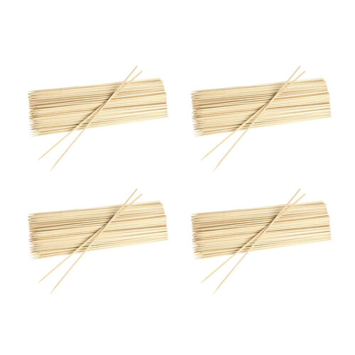 4x 100pc Eterna BBQ/Kebab Bamboo Skewers Sticks Cooking Accessory 25cm