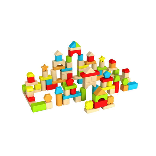 Fat Brain Toy Co. 100pcs Timber Blocks Pack Kids Toy