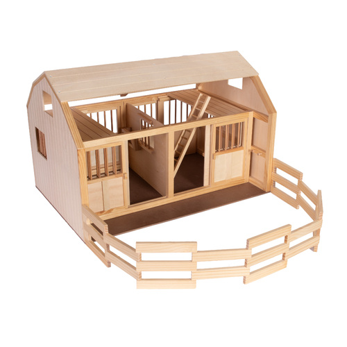 Countryside Wooden Stable & Barn Kids/Childrens Play Toy Set 3+