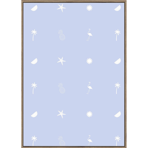 Rayell Framed Kids Artwork Malibu Cornflower Blue 50x70cm