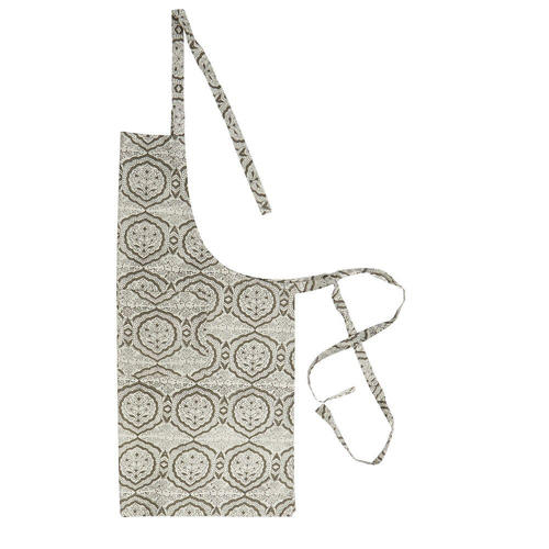 Belle Petra Mandala Cotton Kitchen Cooking Apron 92x85cm - Grey