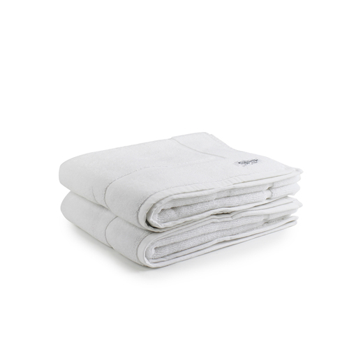 2pc Onkaparinga 60x90cm Flinders Bath Mat 800GSM White