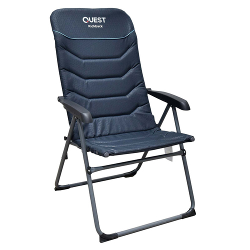 Quest Outdoors Kickback Reclining Camp Chair - Blue