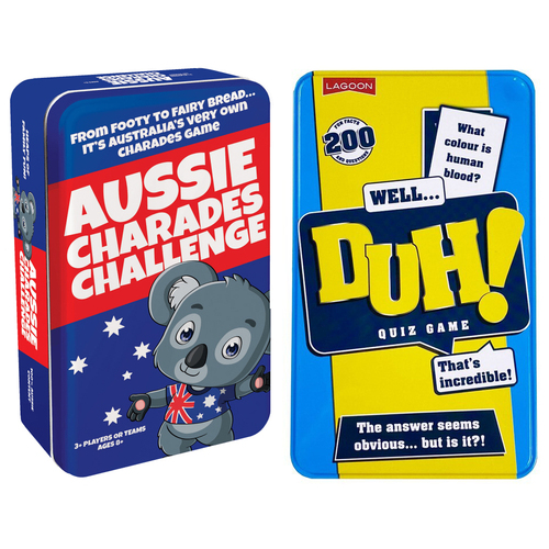 University Games Aussie Charades Challenge And Lagoon Well…Duh! Tin 8+