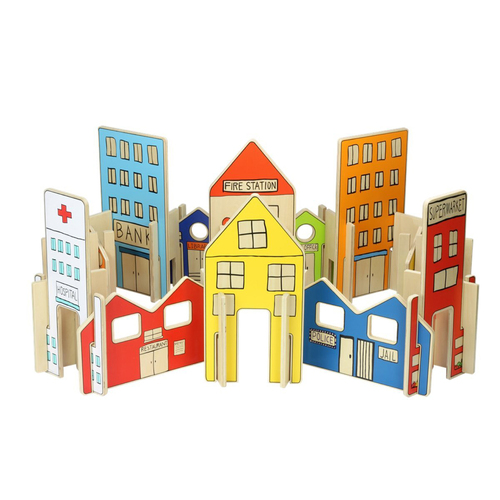 26pc Freckled Farm The Happy Architect Town Kids Wooden Toy 2+