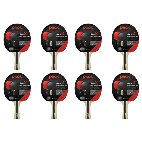 8PK Pivot 2 Star Table Tennis Racquet Sports Equipment