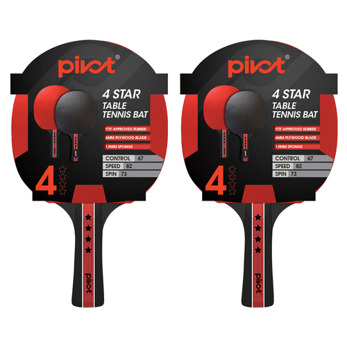 2PK Pivot 4 Star Table Tennis Racquet Sports Equipment