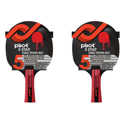 2PK Pivot 5 Star Table Tennis Racquet Sports Equipment