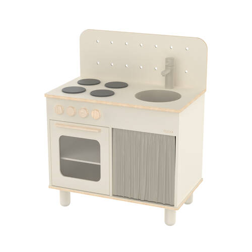 Flexa The Kitchen Wooden for Kids/Toddler Cream 3y+