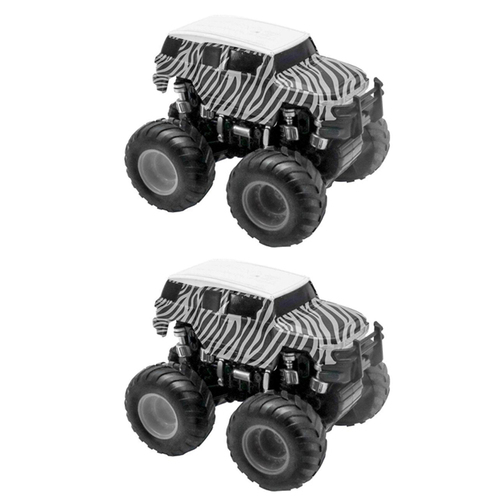 2PK Pocket Money Fun Safari Jeep Friction Truck Kids Toy 3y+ Black