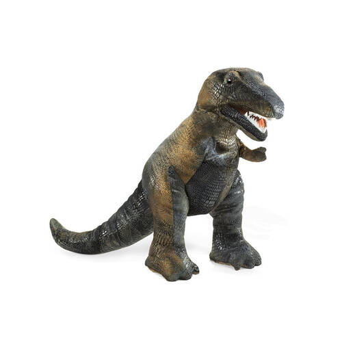 Folkmanis T-Rex Small Hand Puppet 38x36cm Kids Toy - Brown 3y+