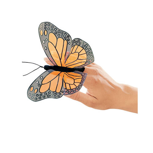 6pc Folkmanis Mini Monarch Butterfly Finger Puppet 3y+