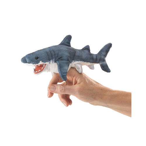 4pc Folkmanis Mini Shark Finger Puppet 20x10cm Kids Toy 3y+