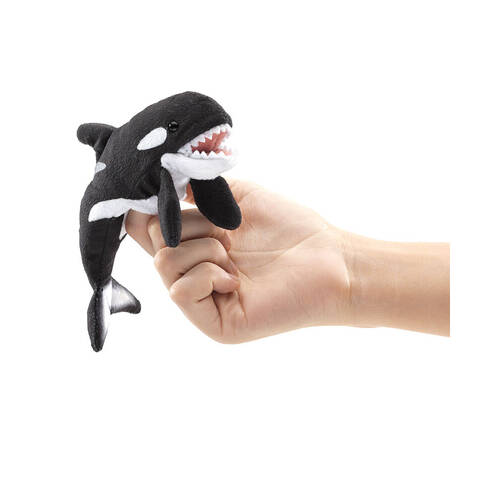 3pc Folkmanis Mini Orca Finger Puppet 15cm Kids Toy 3y+