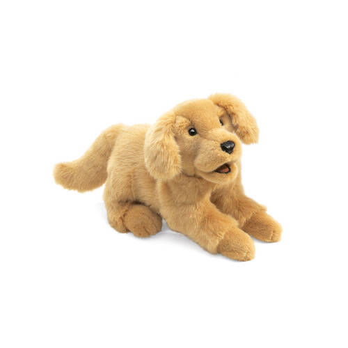 Folkmanis Golden Retriever Puppy Hand Puppet 43x18cm Brown 3y+