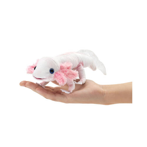 Folkmanis Axolotl Finger Puppet 23x10cm Animal Toy Kids 3y+